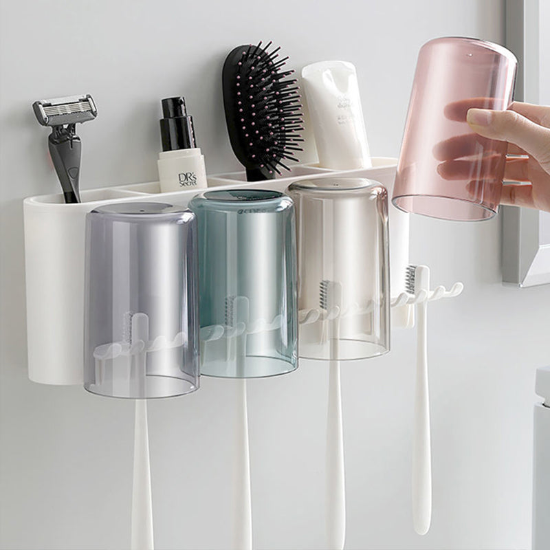 Gap-Free Drill-Free Toothbrush Holder with Suction Mount