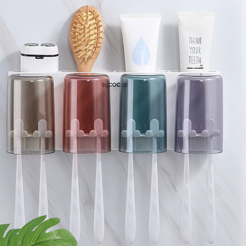 Gap-Free Drill-Free Toothbrush Holder with Suction Mount