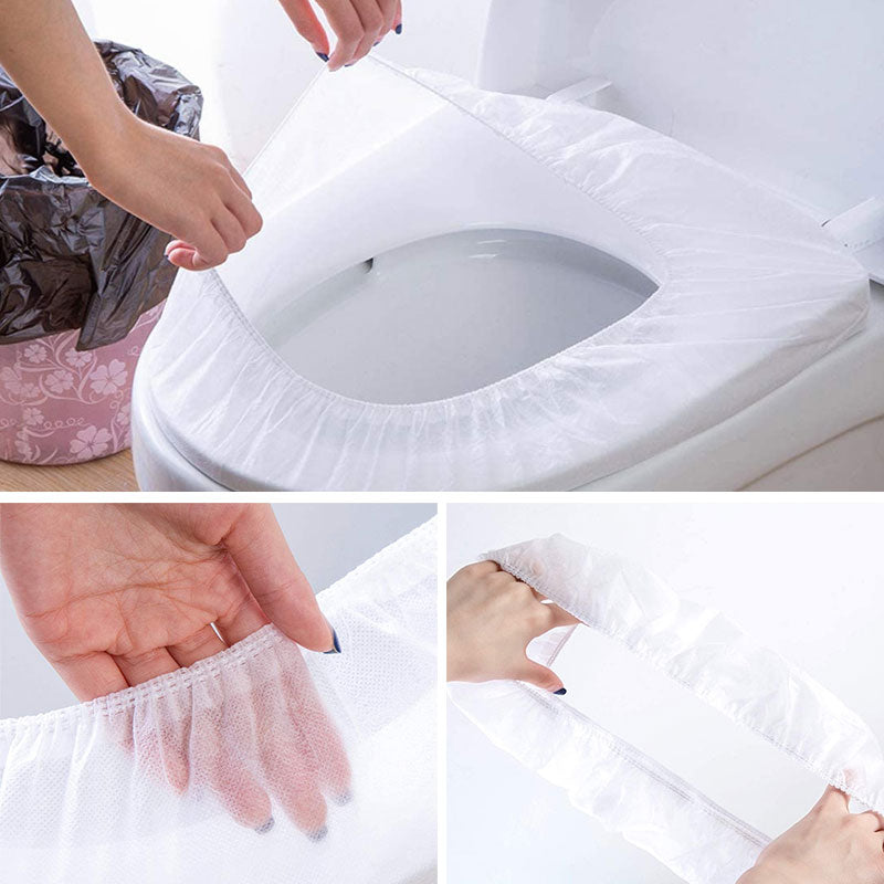 Disposable Toilet Seat Covers Waterproof Breathable Travel-Friendly Hygiene Protection
