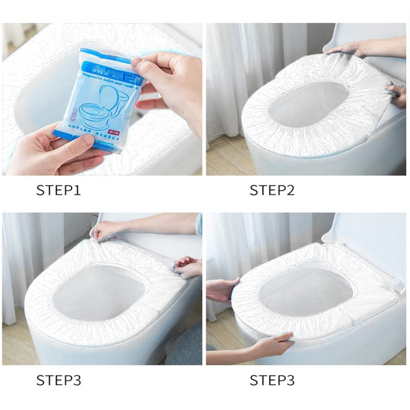 Disposable Toilet Seat Covers Waterproof Breathable Travel-Friendly Hygiene Protection