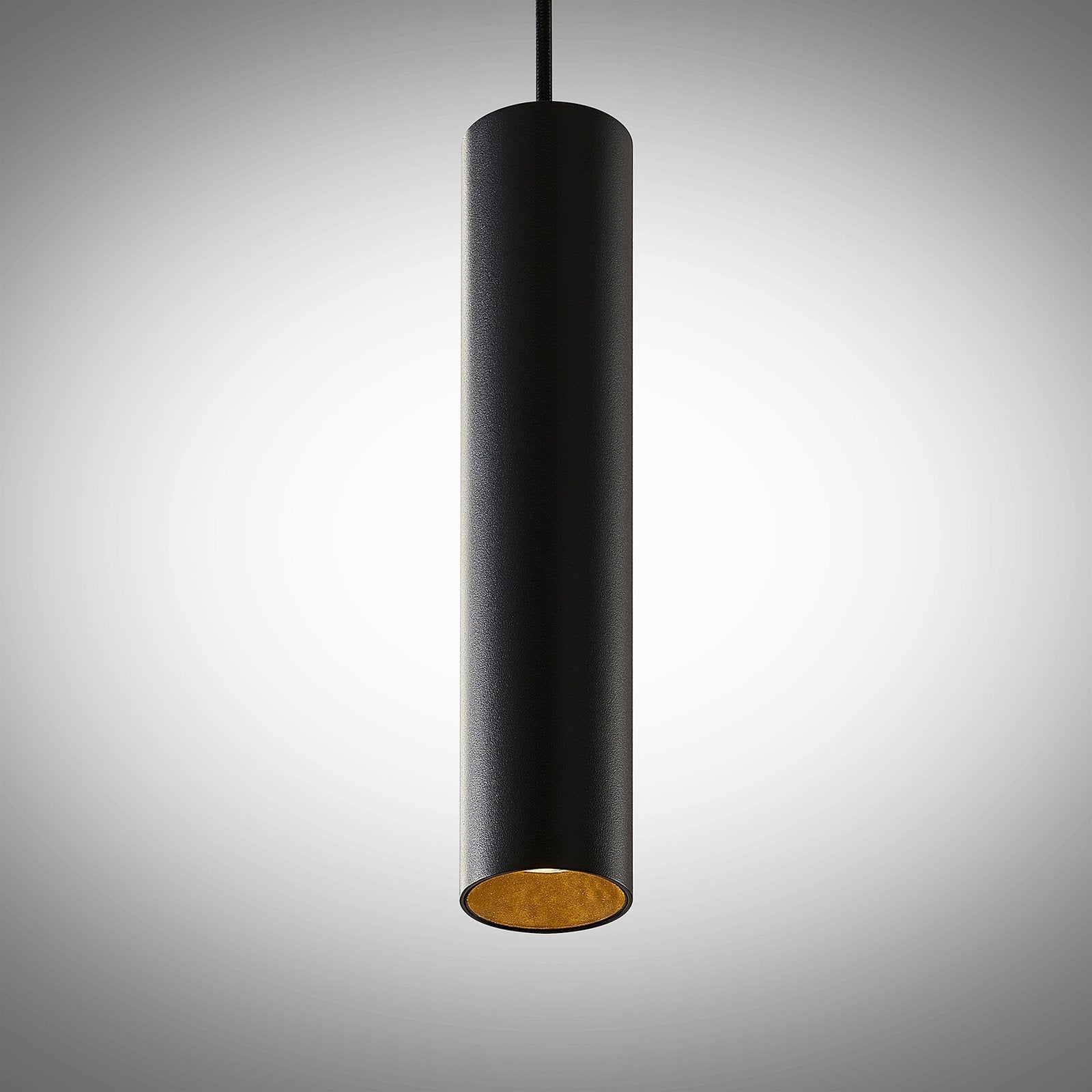 AluminaGlow | Modern Black Aluminum Pendant Light for Kitchen Island