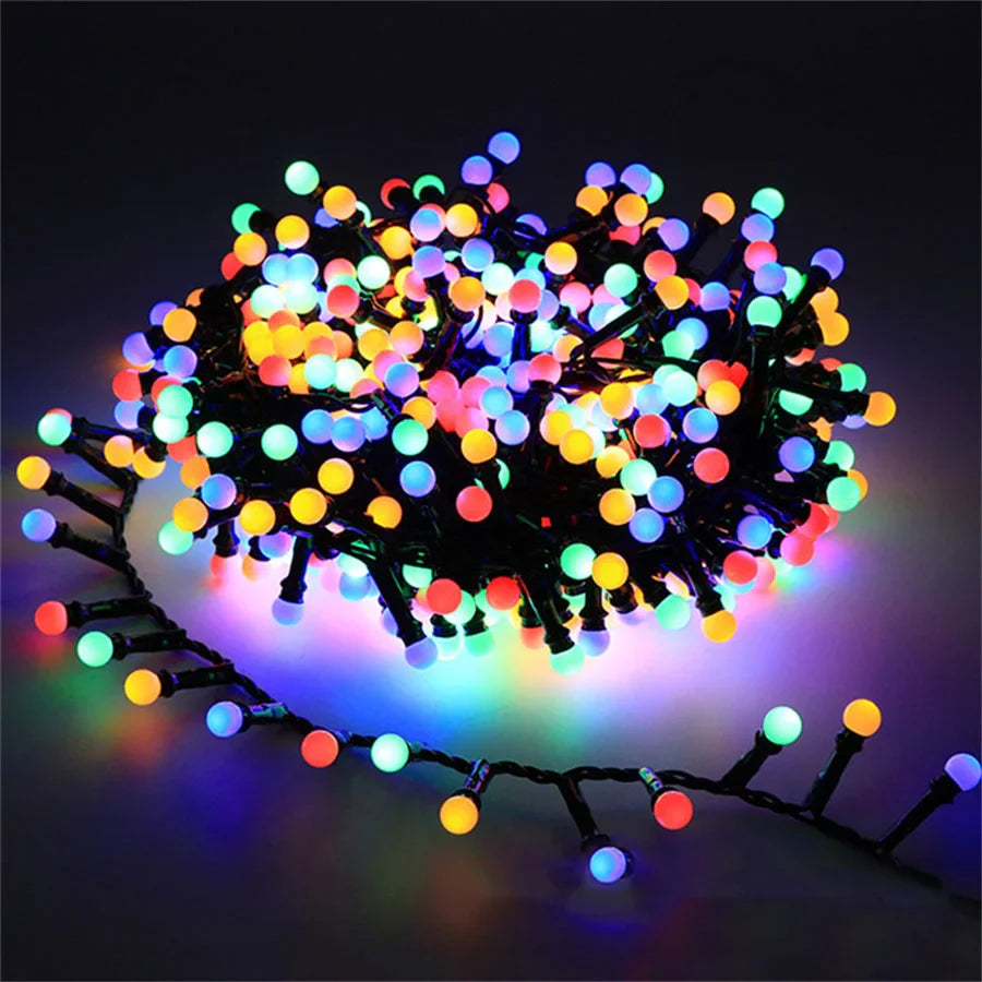 AquaGlow | Vibrant Waterproof Outdoor String Lights for Patio and Party