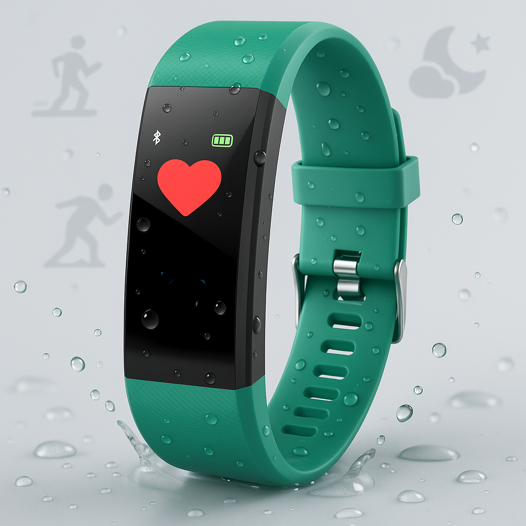 AquaPulse | Stylish Waterproof Fitness Smartwatch with Heart Rate Monitor