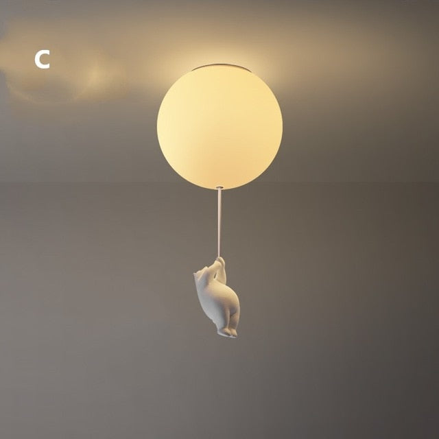 BalloonBear | Fun LED Ceiling Lamp for Kids’ Rooms with Playful Design