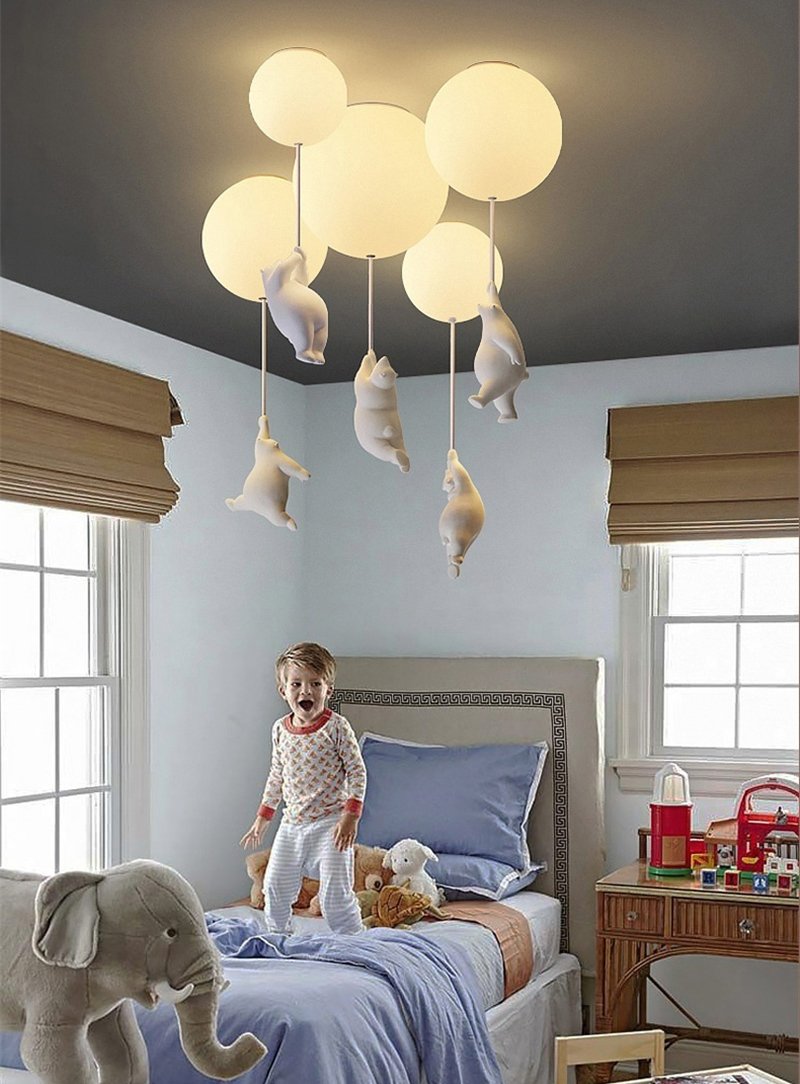 BalloonBear | Fun LED Ceiling Lamp for Kids’ Rooms with Playful Design