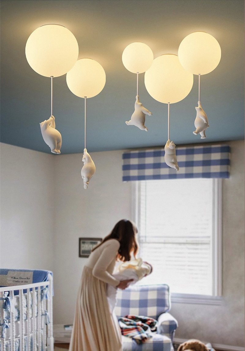 BalloonBear | Fun LED Ceiling Lamp for Kids’ Rooms with Playful Design