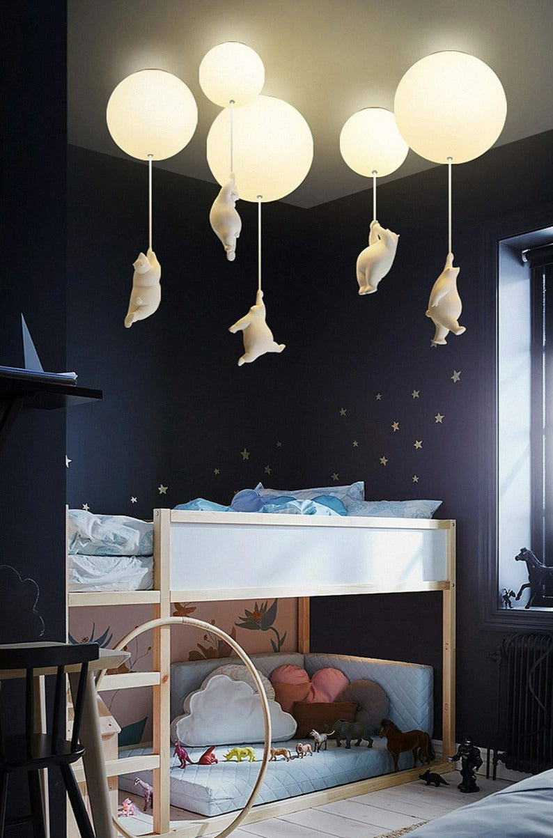 BalloonBear | Fun LED Ceiling Lamp for Kids’ Rooms with Playful Design