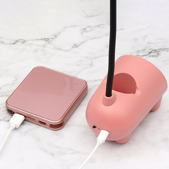 BunnyGlow | Playful Rechargeable Table Lamp with Pen Holder and Touch Control