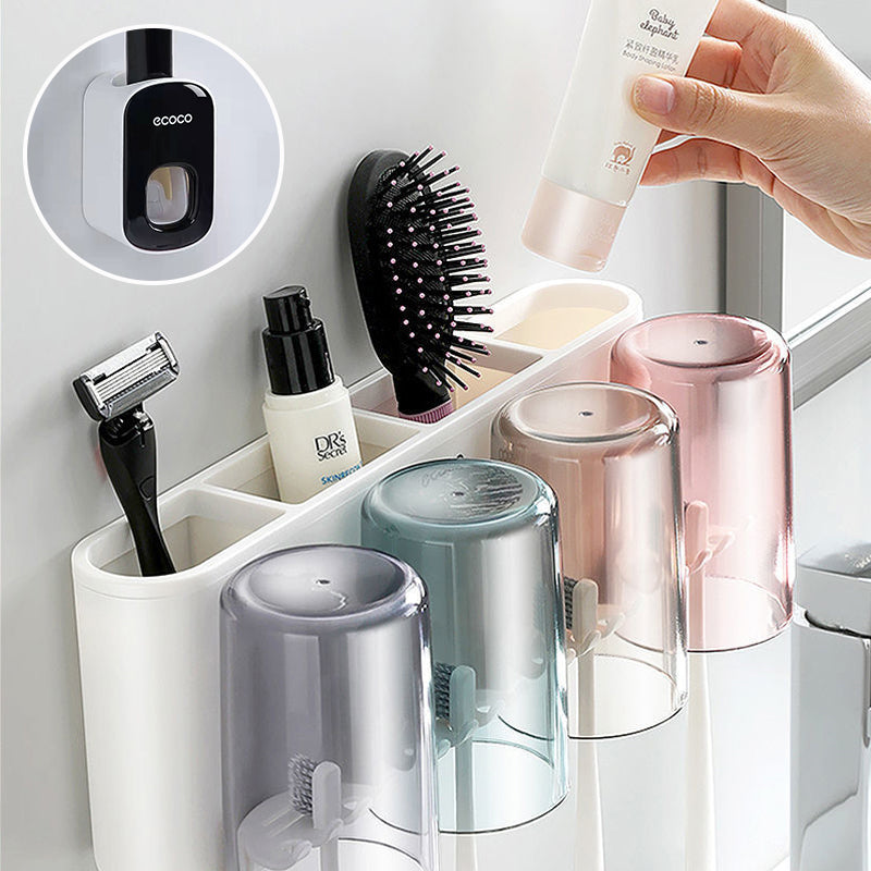 Gap-Free Drill-Free Toothbrush Holder with Suction Mount