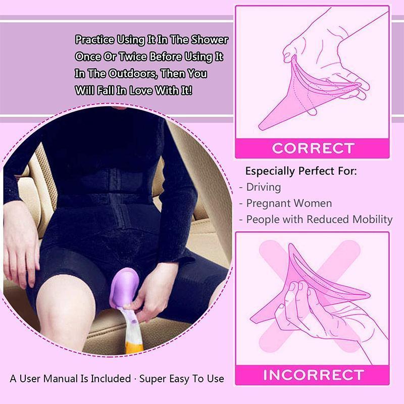 FeminaFunnel | Ergonomic Female Urination Device for Convenient Outdoor Use