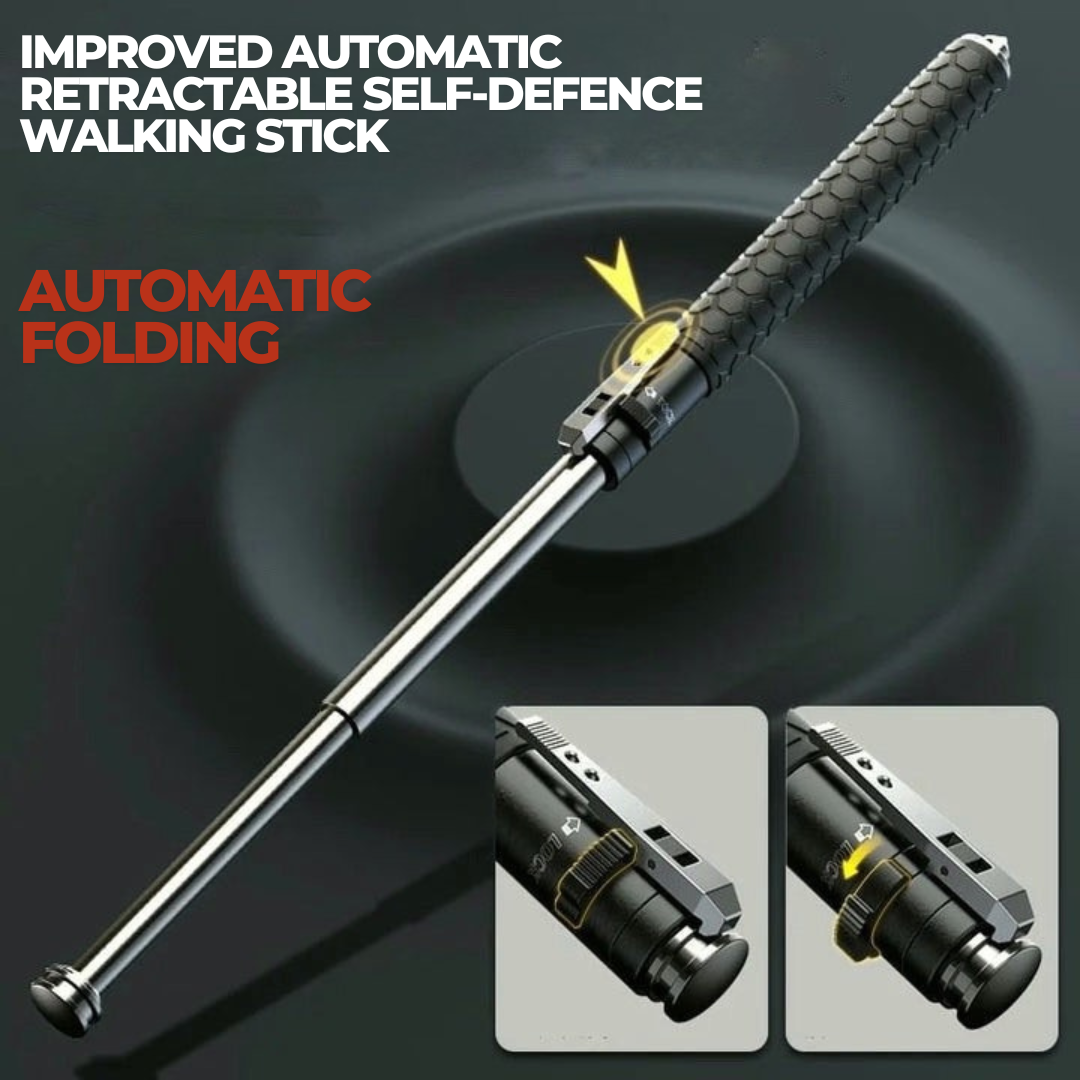 1+1 FREE | GuardStride – Automatic Self-Defense Hiking Pole for Enhanced Outdoor Safety