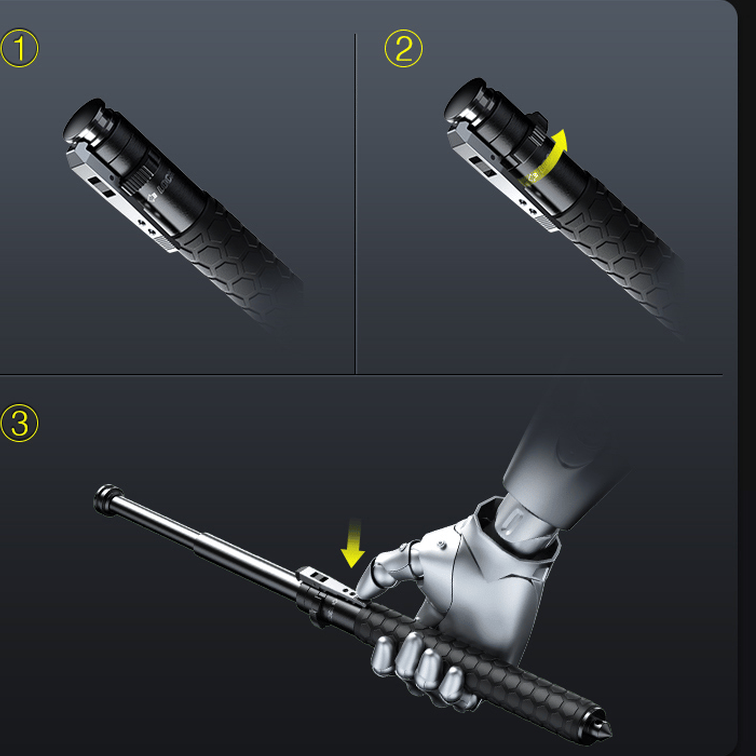 1+1 FREE | GuardStride – Automatic Self-Defense Hiking Pole for Enhanced Outdoor Safety