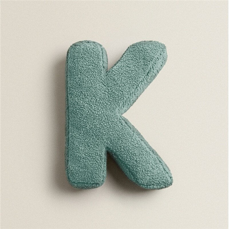 PlushLetter Soft Customizable Letter Pillow for Kids' Room and Bedroom Decor