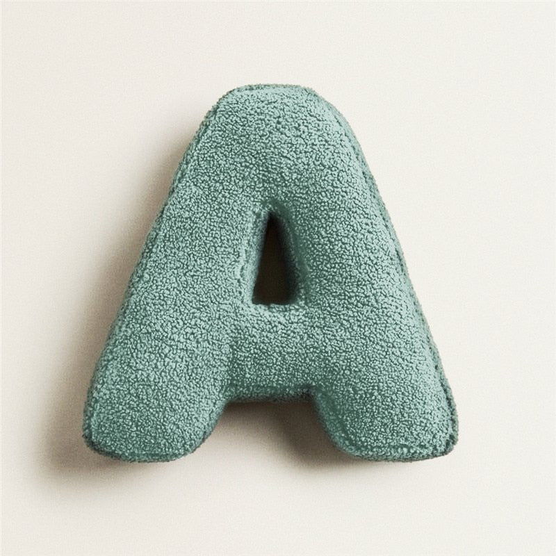 PlushLetter Soft Customizable Letter Pillow for Kids' Room and Bedroom Decor