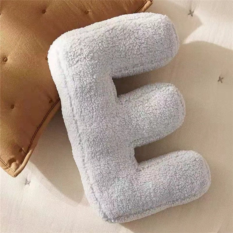 PlushLetter Soft Customizable Letter Pillow for Kids' Room and Bedroom Decor