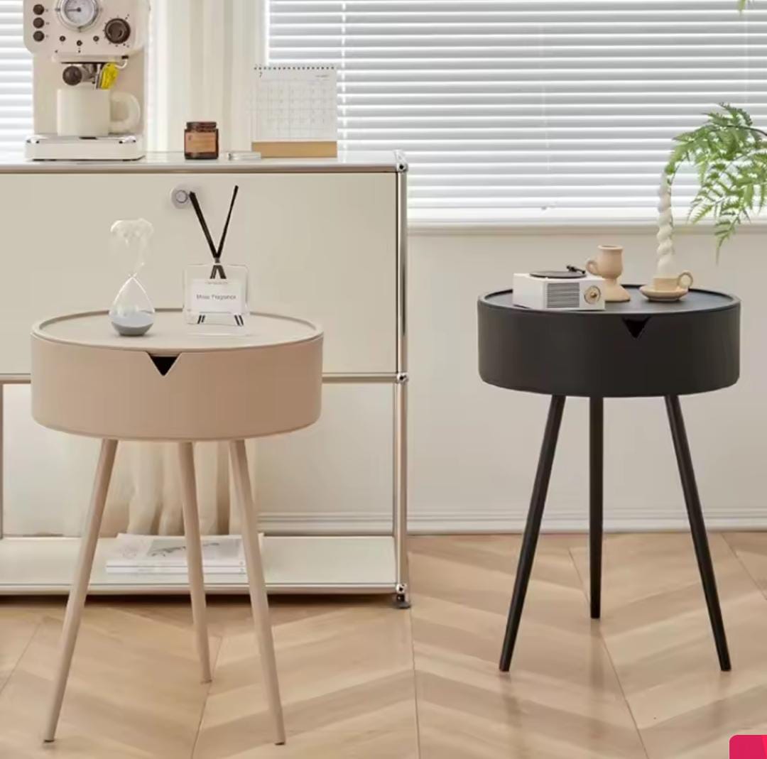Modern Bedroom Side Table with Integrated Storage 40x50cm