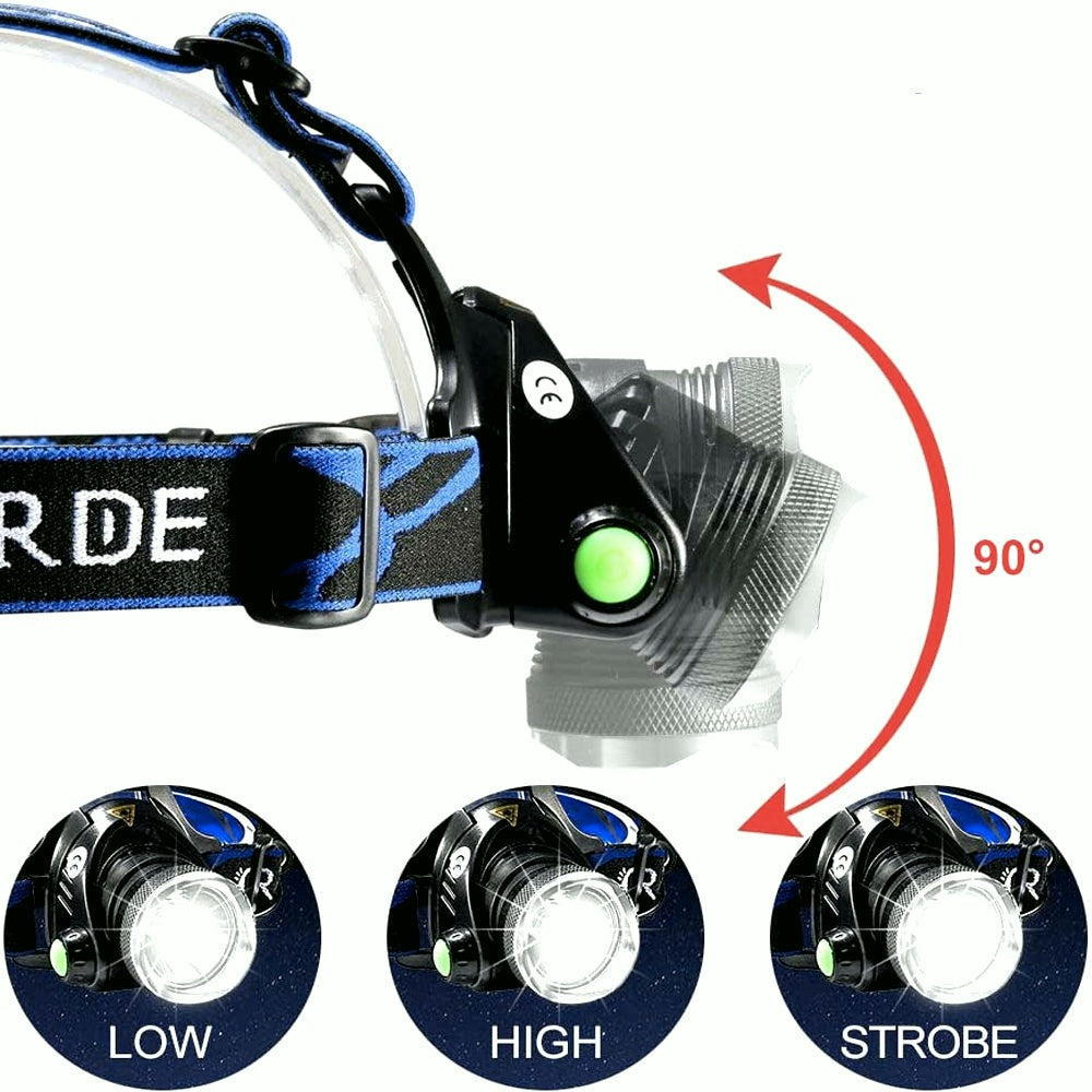 LumenBlaze | Waterproof LED Headlamp for Outdoor Activities