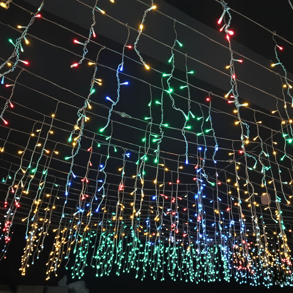 LuminaCascade | Stunning Waterproof Outdoor String Icicle Party Lights
