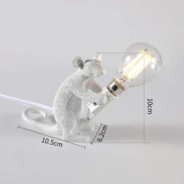 LuminaMouse | Elegant Chic Table Lamp for Living Room & Bedroom