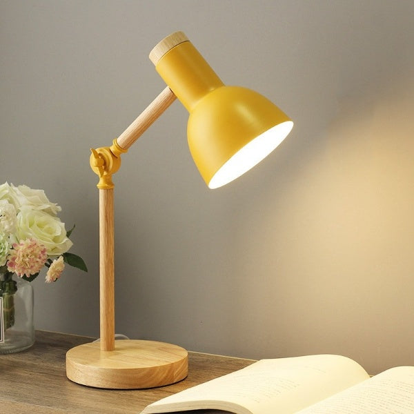 LuminaWood | Stylish Minimalist LED Adjustable Desk Lamp