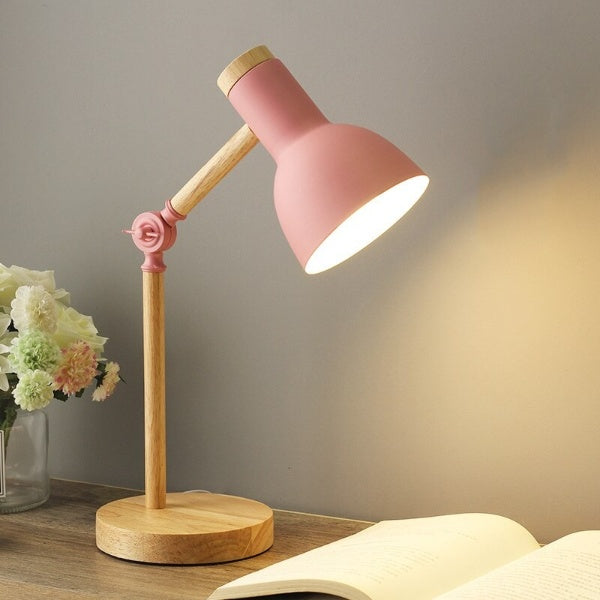 LuminaWood | Stylish Minimalist LED Adjustable Desk Lamp
