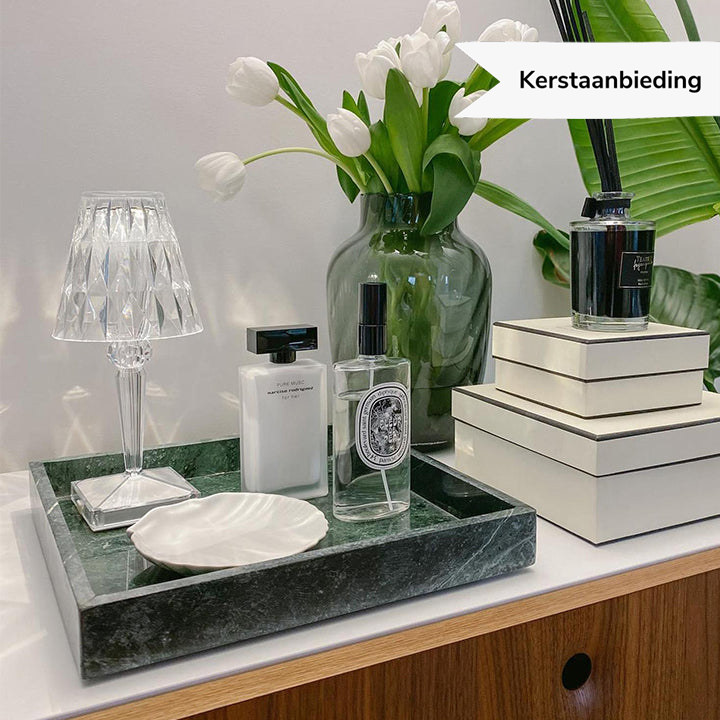 LuxeCrystal | Dimmable LED Table Lamp with Wireless Charging Function