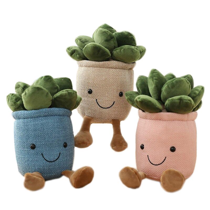 Soft Eco-Friendly Plush Plant Bedroom Accessory, 33 cm Height