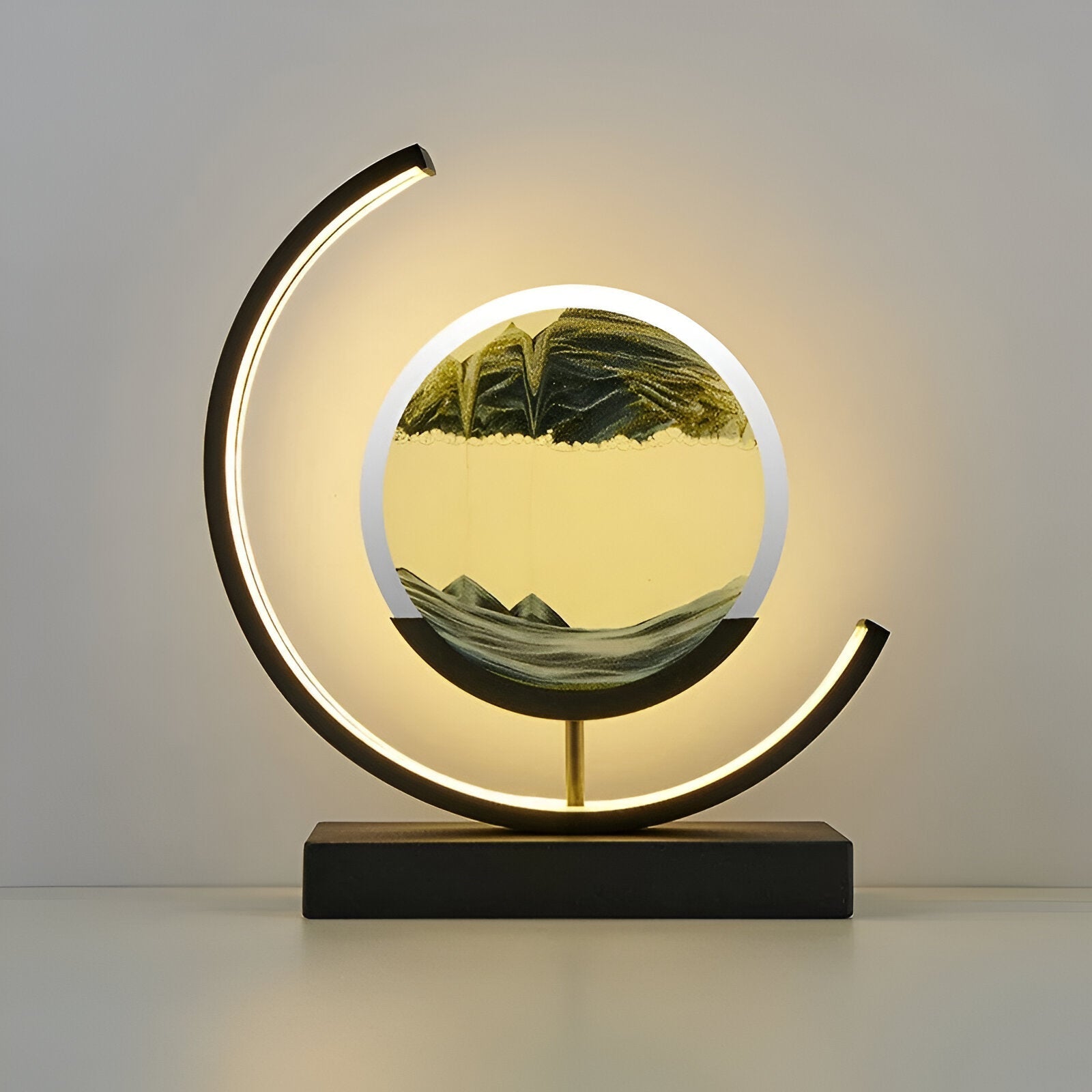 SandGlow | Remote-Controlled Dimmable Sand Lamp for Ambient Lighting