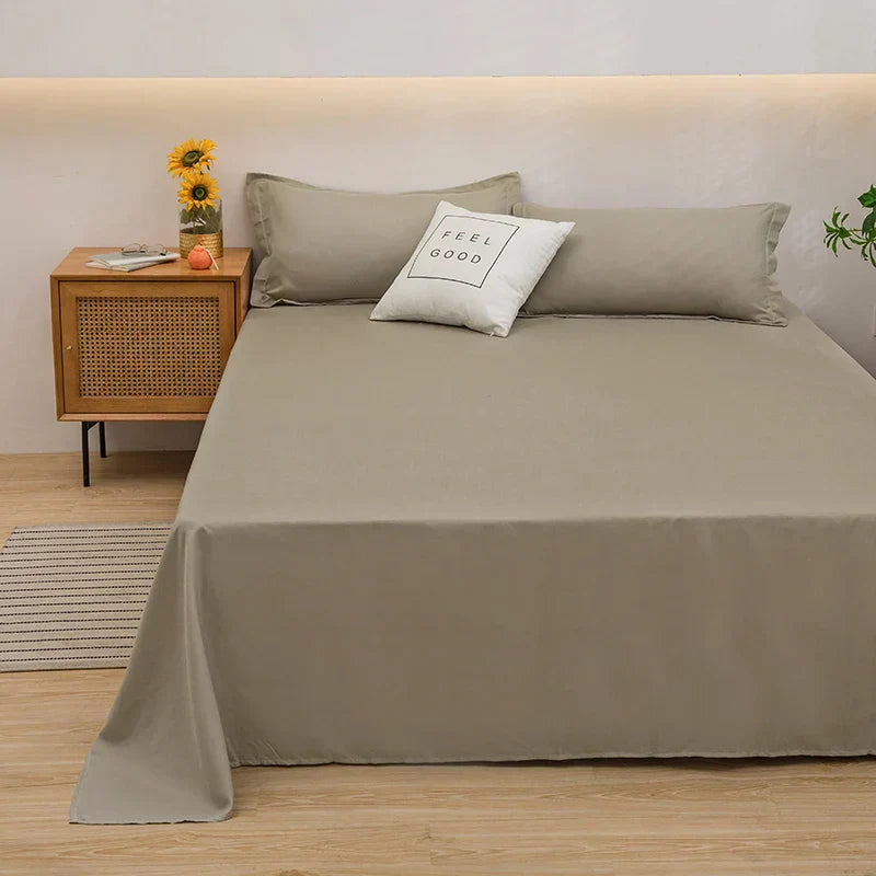 GentleTouch 100% Linen Fitted Bed Sheet – Breathable, Durable, Soft