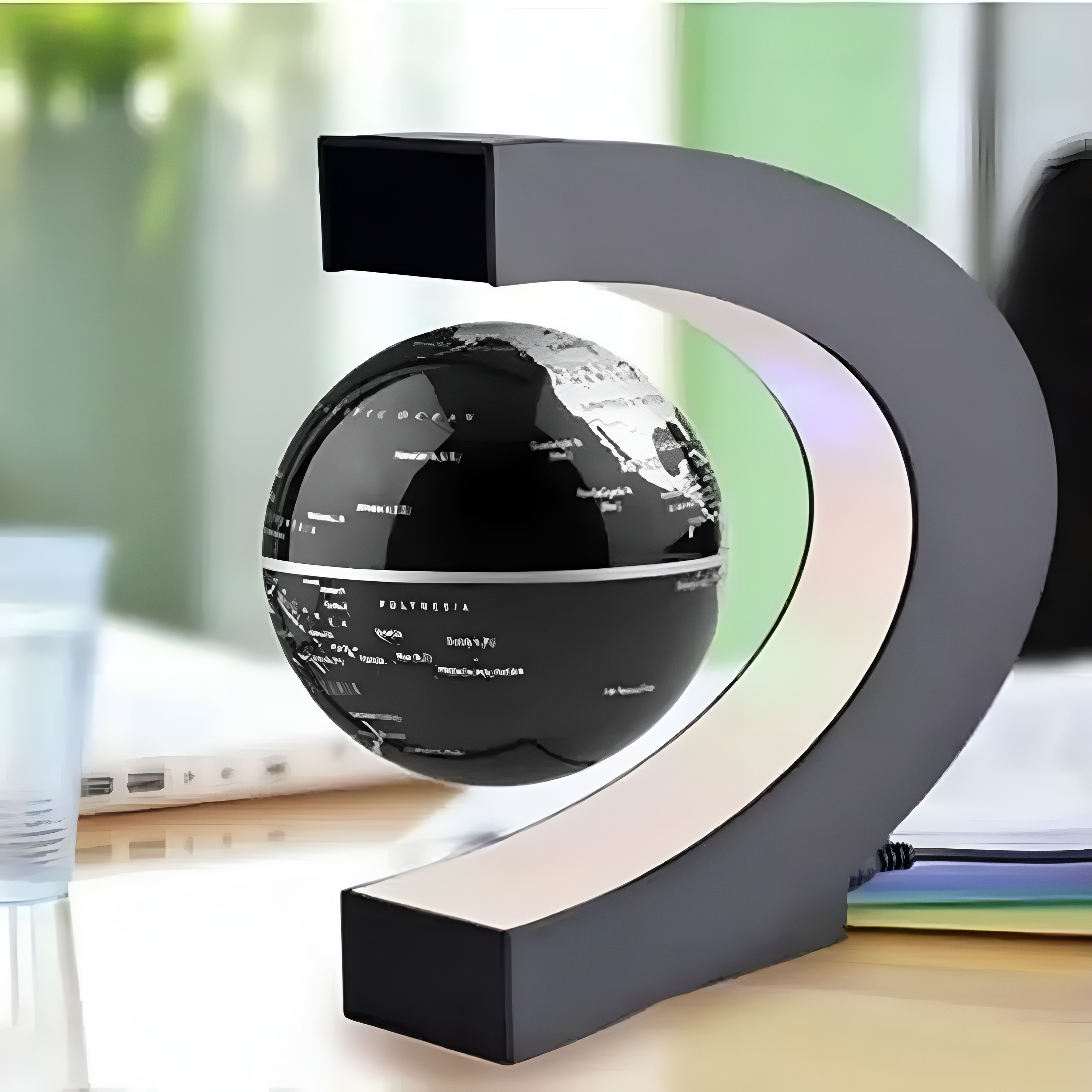 TerraGlobe | Floating Magnetic LED World Map Lamp with Levitating Display