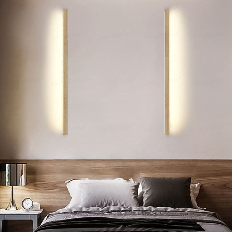 ZenBeam | Minimalist Solid Wood LED Wall Lamp for Warm Ambient Lighting