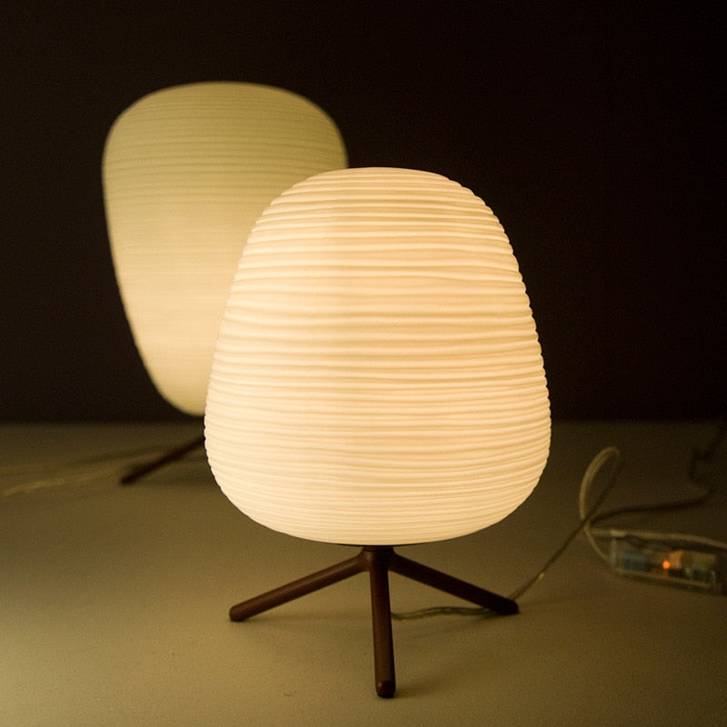 ZenGlow | Japanese-Inspired Hand-Blown Glass Table Lamp