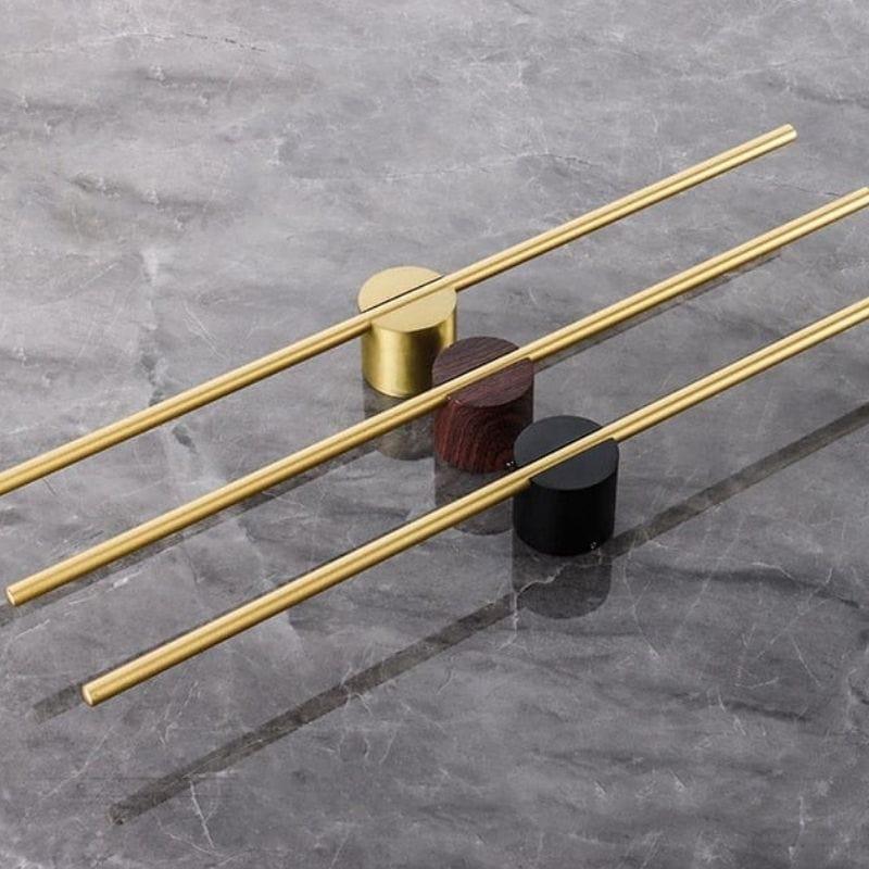 Aleo Wall-Mounted Aluminum Towel Holder Rack for Bathroom and Bedroom