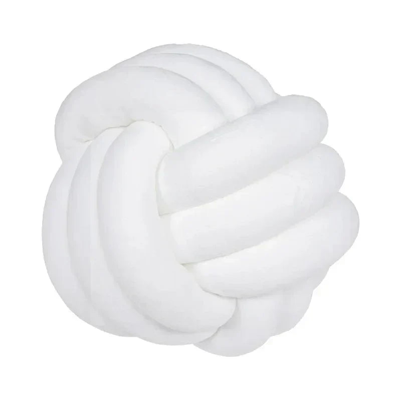 Decorative Knotted Suede-Look Soft Knot Cushion Pillow