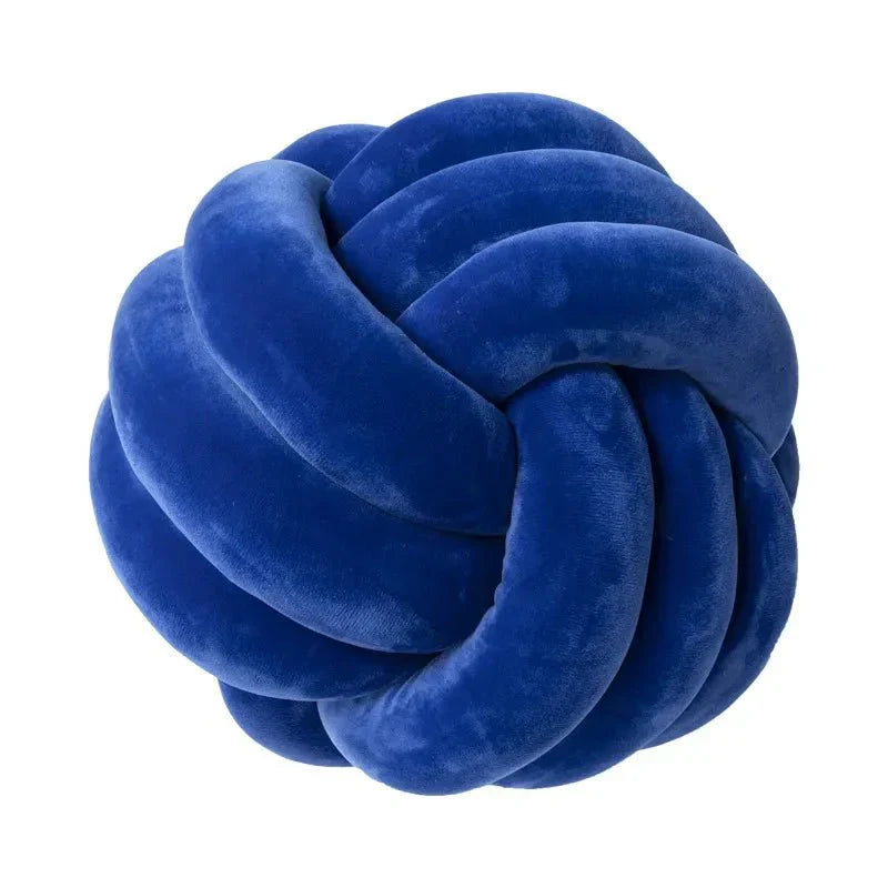 Decorative Knotted Suede-Look Soft Knot Cushion Pillow