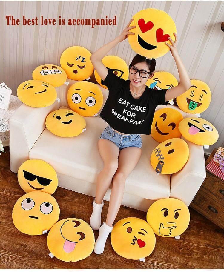 Complete Emoji Cushion Set – Express Your Emotions with Emoji Pillows