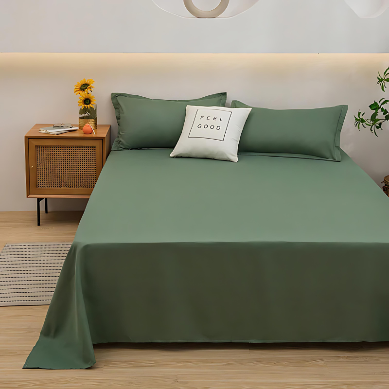 PureLinen Premium Linen Fitted Bed Sheet – Breathable, Durable, Moisture-Wicking Bedding