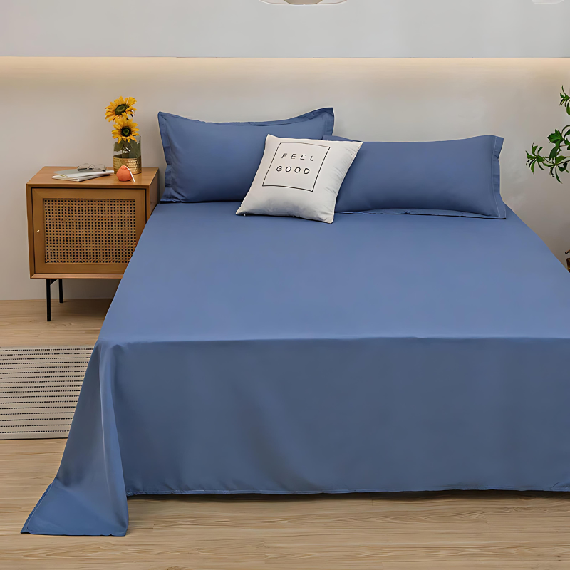 PureLinen Premium Linen Fitted Bed Sheet – Breathable, Durable, Moisture-Wicking Bedding