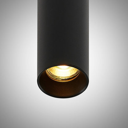 AluminaGlow | Modern Black Aluminum Pendant Light for Kitchen Island