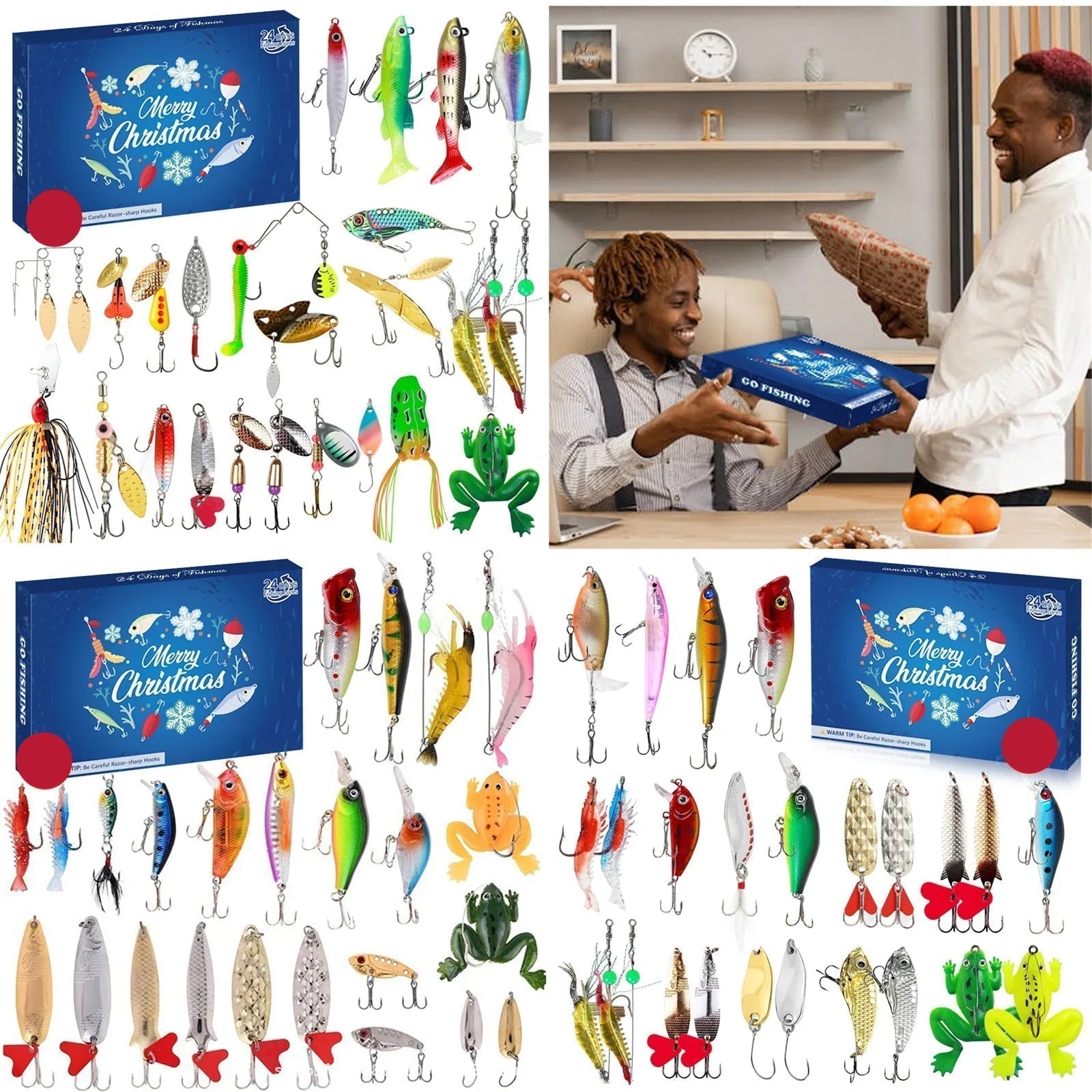 AquaQuest | Compact Waterproof Advent Calendar with 24 Festive Accessories