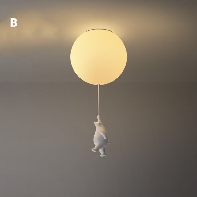 BalloonBear | Fun LED Ceiling Lamp for Kids’ Rooms with Playful Design