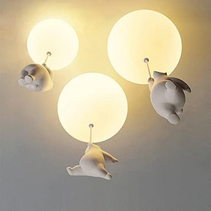 BalloonBear | Fun LED Ceiling Lamp for Kids’ Rooms with Playful Design