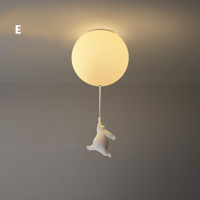 BalloonBear | Fun LED Ceiling Lamp for Kids’ Rooms with Playful Design