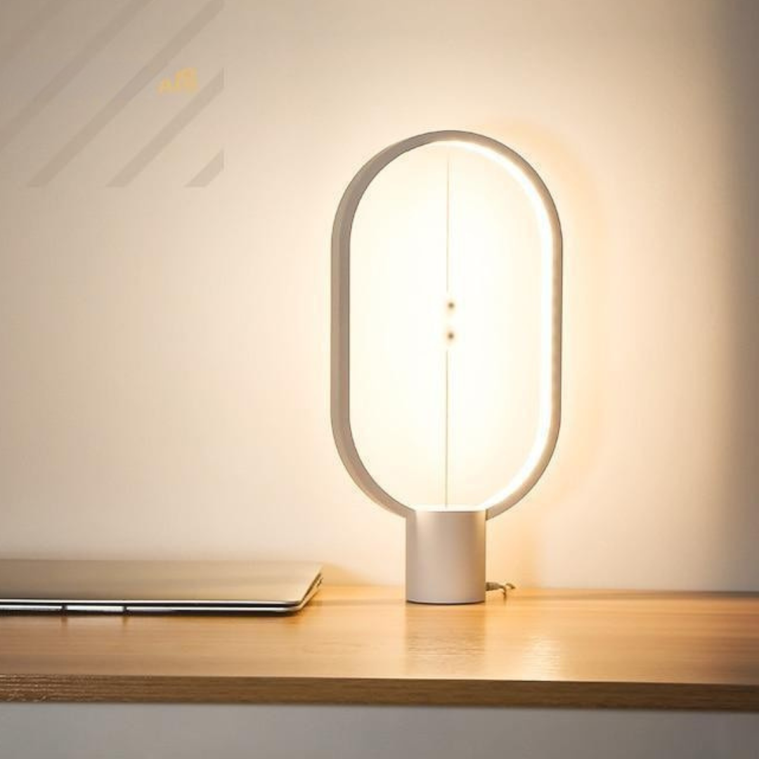 BeechGlow | Elegant Modern Wooden Table Lamp with Magnetic Switch