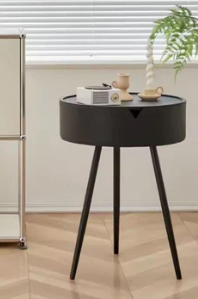 Modern Bedroom Side Table with Integrated Storage 40x50cm
