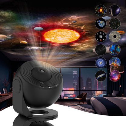 CelestialDream | Elegant HD 360° Galaxy Projector Lamp with 12 Dynamic Effects