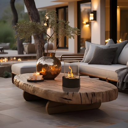 FlameCraft | Modern Elegant Tabletop Fireplace for Indoor Outdoor Use