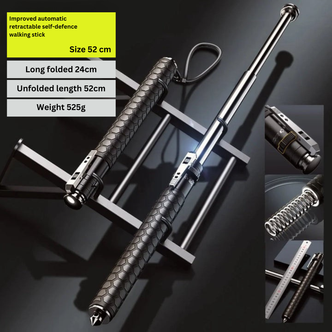 1+1 FREE | GuardStride – Automatic Self-Defense Hiking Pole for Enhanced Outdoor Safety