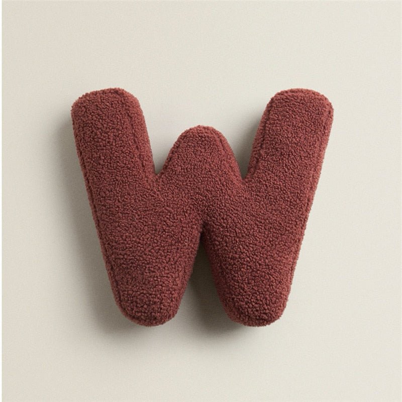 PlushLetter Soft Customizable Letter Pillow for Kids' Room and Bedroom Decor