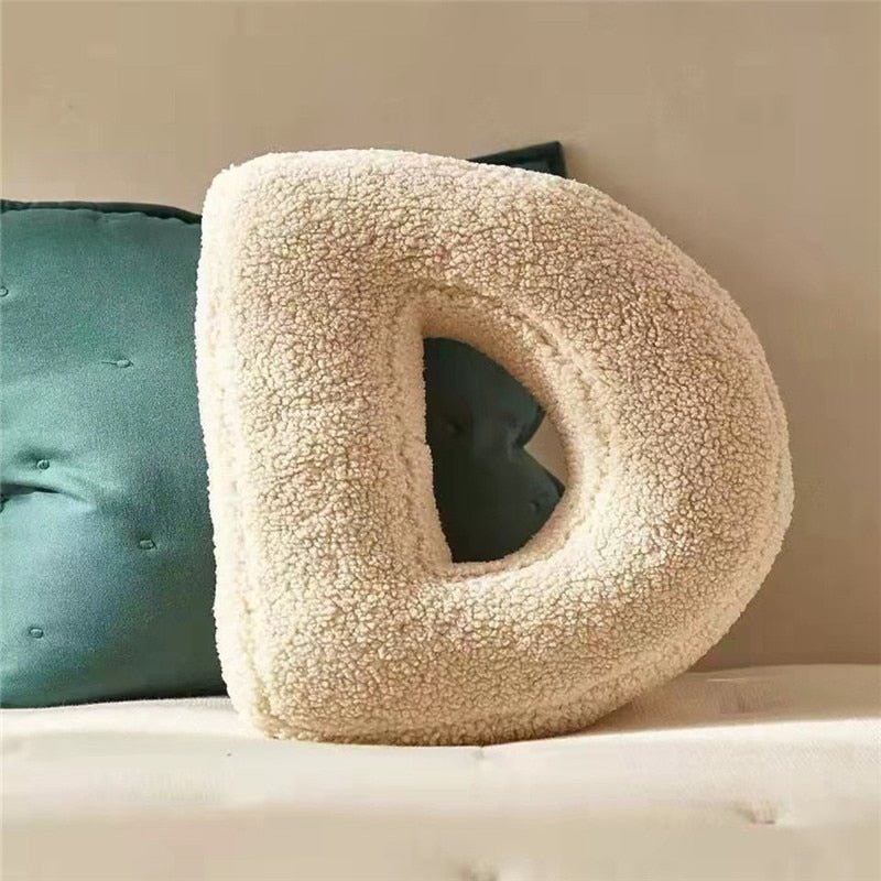 PlushLetter Soft Customizable Letter Pillow for Kids' Room and Bedroom Decor